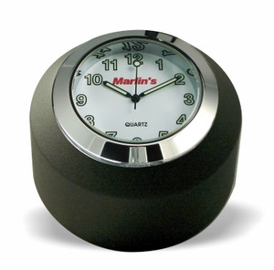 Marlin's Black Motorcycle Clock FSBC2 Large Billet Fork Stem Mount Fits Softails® (Does Not Fit Springers®),  ‘06 - Current and Dynas®,  Wide Glides®, FXDWG® most VRSC™ with Radiant White Clock Face Marlin's Black Motorcycle Clock FSBC2 Large Billet Fork Stem Mount Fits Softails® (Does Not Fit Springers®),  ‘06 - Current and Dynas®,  Wide Glides®, FXDWG® most VRSC™ with Radiant White Clock Face