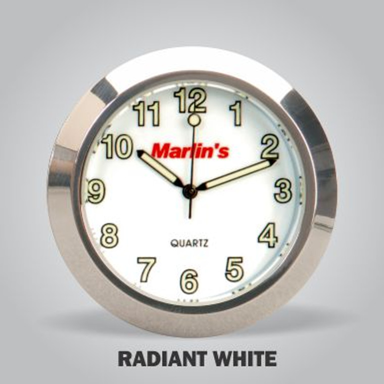 Marlin's Motorcycle Clock Radiant White Clock Face Only