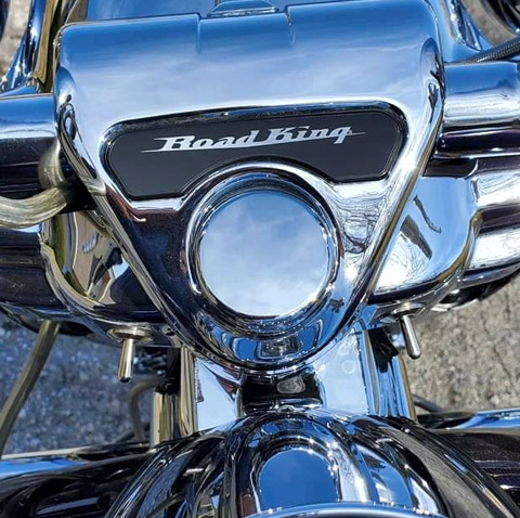 Marlin's Chrome Swivel Fork Lock Key Cover for Harley Davidson