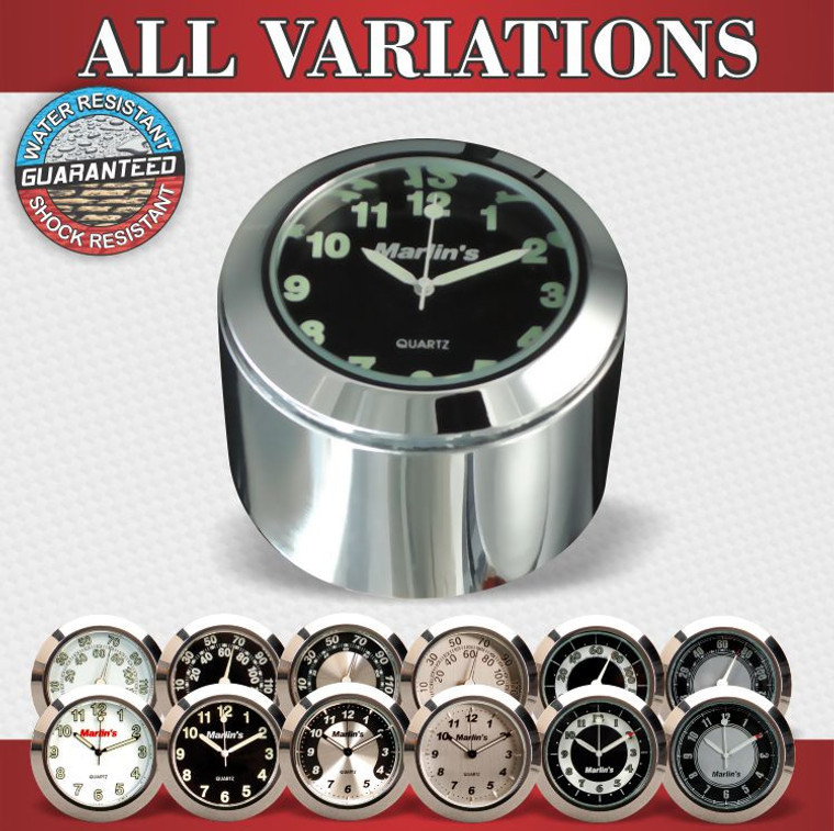 Marlin's FSBC3 Billet Fork Stem Nut Cover Mount for 2014 to present Dynas®  and Softails® Motorcycle Clock or Thermometer