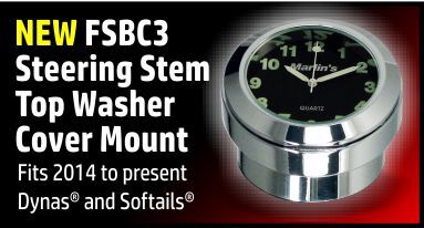 marlin-s-fsbc3-billet-steering-stem-top-washer-cover-mount-for-2014-to-current-dynas-and-softails-motorcycle-clock-or-thermometer/