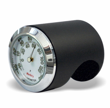 Marlin's Black Motorcycle Thermometer Talon Motorcycle Handlebar