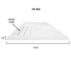 HCC-P42-LF 42" Structured Wiring Hinged Vented Lid/Cover with Low profile frame for HCC-P42-E