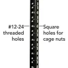 Tripp Lite SRW12USDP 12U Wall Mount Rack Enclosure Swinging Hinged Door 24.5" Deep