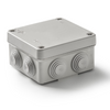 AkwaBox Junction Box ABS High Impact Platic IP55 UV Resistant Integrated Rubber Bushings 6 Sizes