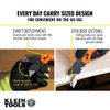 Klein 44302 Folding Utility Knife blade locks open at 135-Degree or 180-Degree