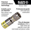 Klein VDV812-612 Universal F-Compression Connectors RG6 RG6Q 50 Pack