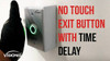 Indoor No Touch Stainless Steel No Touch Request to Exit Button with Time Delay