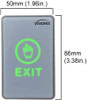 356-7026 Indoor Touch-Sensitive Exit Button LED Indicator NC/COM/NO Outputs for Access Control