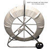 1/2" X 1000' Continuos Cable Duct Rodder Coated Fiberglass with Wheels