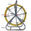 1/2" X 750' Continuos Cable Duct Rodder Coated Fiberglass with Wheels