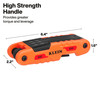 Klein Tools 70550HD Extended Reach Impact Folding Hex Key Set, SAE, 11 Sizes up to 1/2-Inch