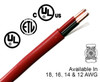 18/2 Fire Alarm Cable FPLR Data Grade Unshielded 1000' Red