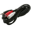 255-043 6' 2-3.5 Stereo Jacks to 3.5 Stereo Plug