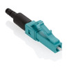 49991-LLC FastCAM Pre-polished Connector, LC (aqua), 50/125um L.O. Multimode