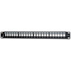 24U-HDMMP-C6A 24 Port Category 6A Field-Configurable Patch Panel