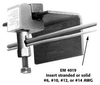 EM4019 Trailer I-Beam Clamps with Ground Wire Hole