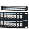 48458S-C6A 48 Port Category 6A 10G Shielded Patch Panel 3" High