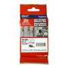 Brother TZE-S221 3/8 In. Black on White Extra Strength P-touch Tape