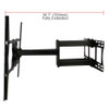 Dual arm Articulating Tilt Swivel TV Mount for 42-63in Displays Dual arm Articulating Tilt Swivel TV Mount for 42-63in Displays