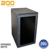 WM2019-20-02D 19" Wall Enclosure with Removable Sides 20RU Deep Design