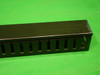 Slotted Finger Wire Duct 2"x2"x6'6" Includes Cover Black