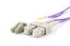 LC-SC Duplex Multi Mode 50/125 OM4 Fiber Optic Patch Cable 100 Gig