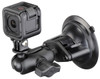 RAM Twist Lock Suction Cup Mount, Short Double Socket Arm & 1" Diameter Ball with Custom GoPro® Hero Adapter RAM Twist Lock Suction Cup Mount, Short Double Socket Arm & 1" Diameter Ball with Custom GoPro® Hero Adapter