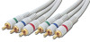100' Python Component Video Cables RGB 3 x RCA
