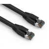 409-60.5 CAT8 Ethernet Patch Cable Dual Shielded S/FTP Snagless Molded Boot 40G 0.5 ft.
