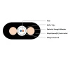12F Singlemode Flat Drop Cable Loose Tube OS2 PE Jacket