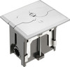 Arlington FLBAF101NL Adjustable Metallic Floor Box for Installed Floors w/ Flip Lids Nickel