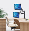 461597 Universal Dual Gas Spring Monitor Desk or Table Mount