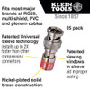 Klein VDV813-619 Universal BNC Compression Connectors RG59 35 Pack