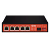 5 Port POE Switch 5A Battery Solar Direct Power 10 Hours at 50AH
