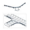 Cable Tray Curved Bar Kit with Hardware Zinc Cable Tray Curved Bar Kit with Hardware Zinc