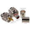 210-504 UHF PL-259 Male Crimp Type RF Connectors for RG8/RG213/LMR400 Coax Wire