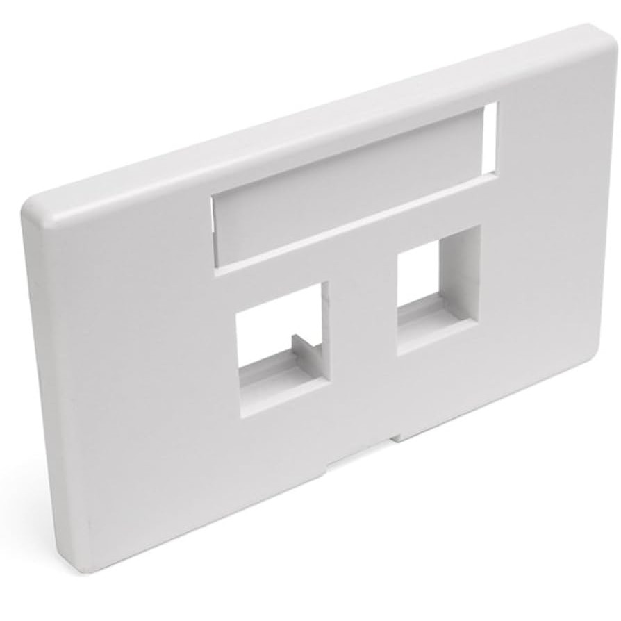 Leviton 41089-2WP - Confezione Da 10 Scatole QuickPort A 2 Porte Per Montaggio A Superficie, Colore Bianco