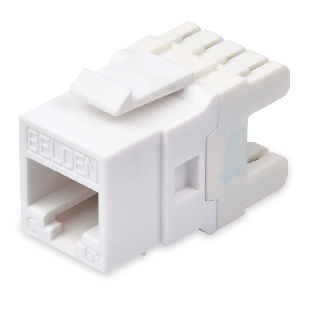 Belden Keystone Belden | AX101320 | Cat6+ | Keyconnect | Module | Keystone | Jack | White