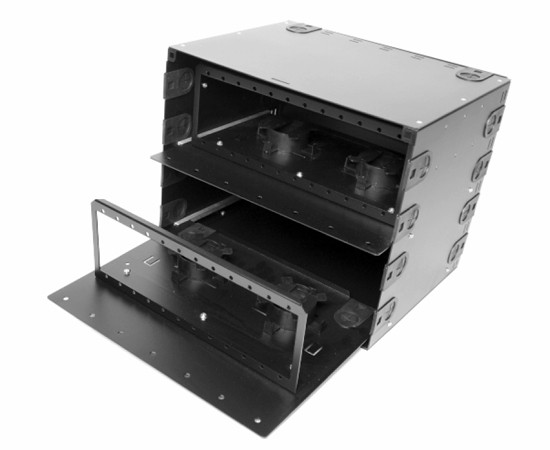 Rack Mount FDU 8.5RU Height w/ 24 termination panel capacity & slide ...
