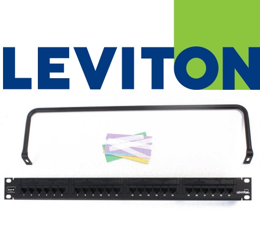 Leviton | 69586-U24 | 24 Port | Category 6 | Patch Panel