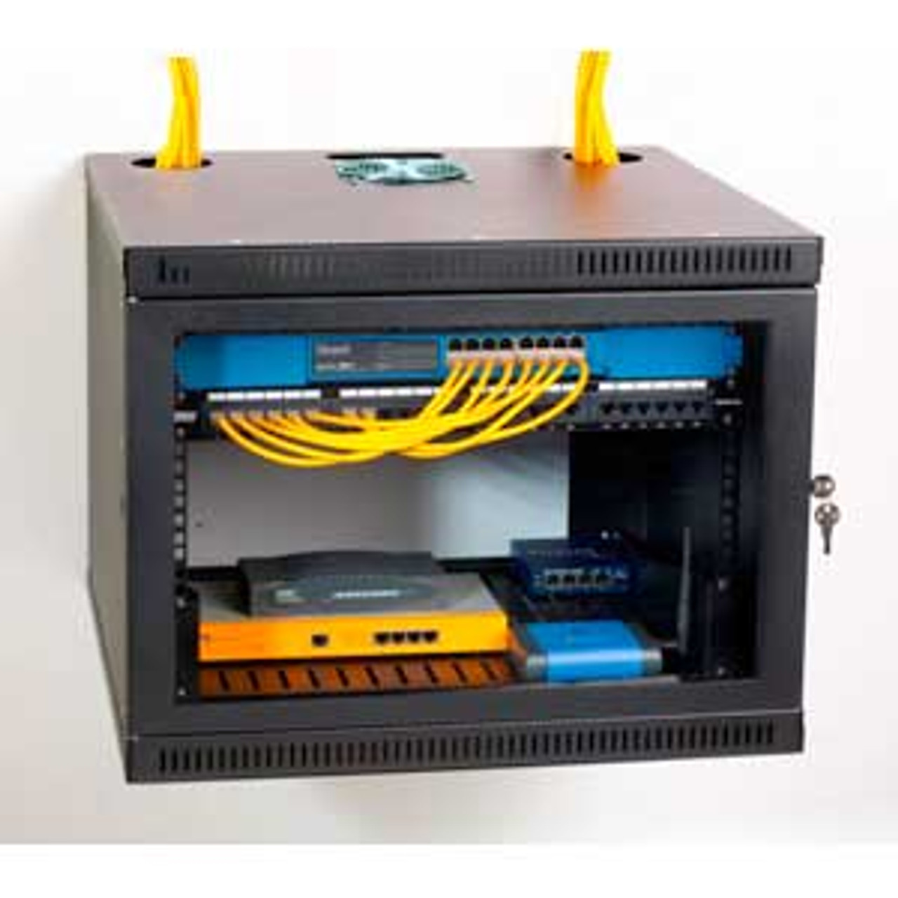 8U Security Wallmount Rack