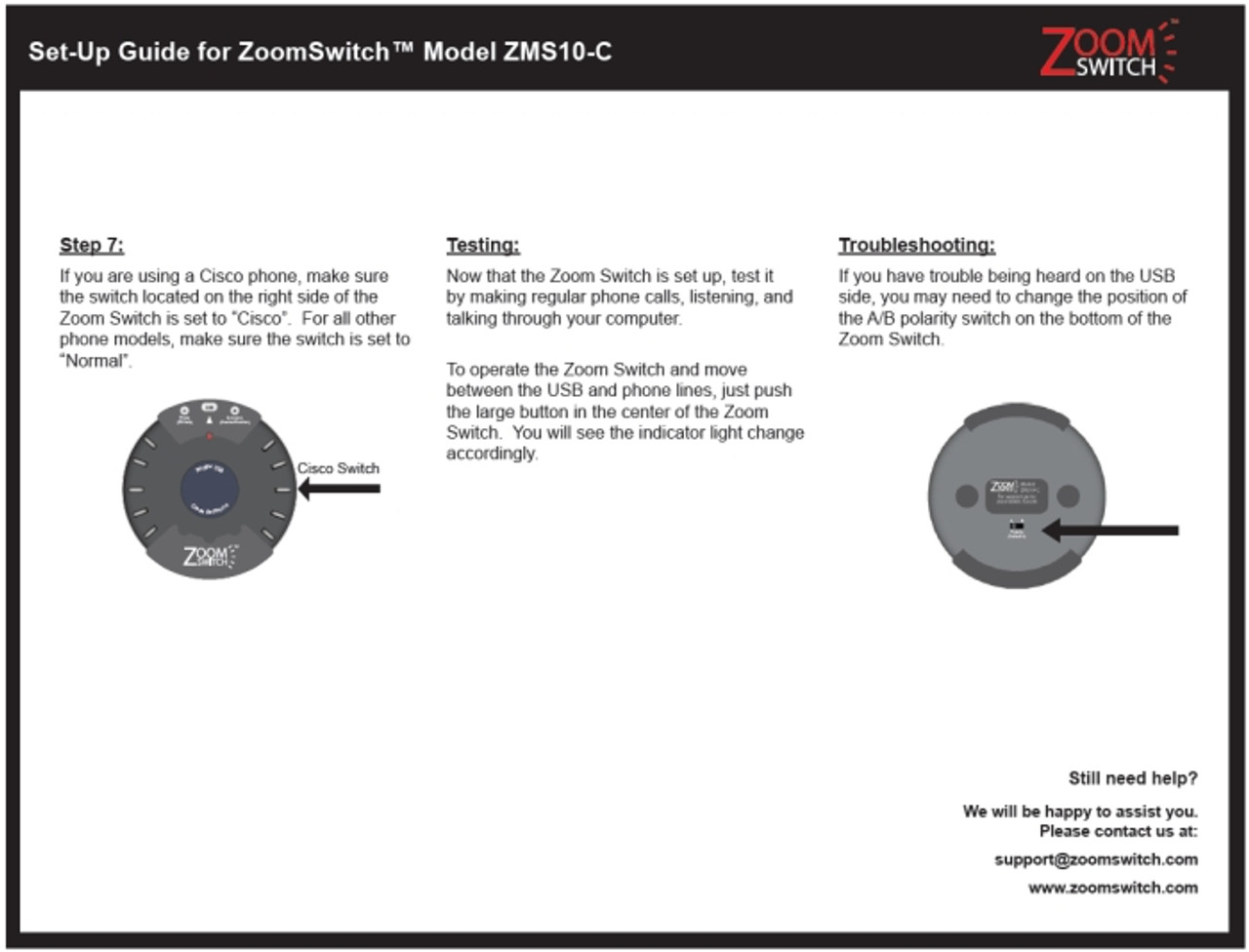 Zoom Switch Zoom ZMS20-UC Network Device New