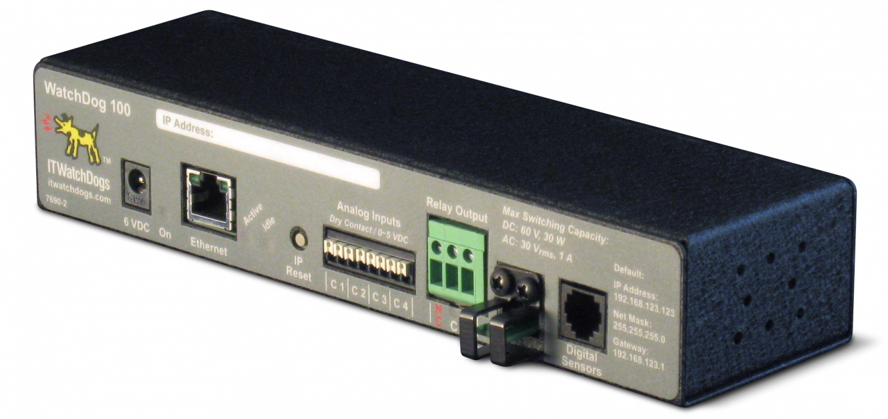Watchdog 100P Network Environmental Monitor Rackmount Temperature