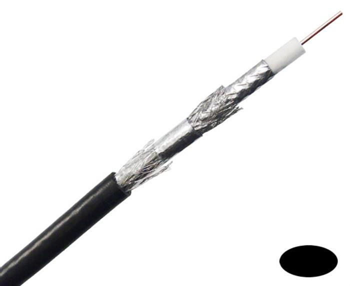RG6 Quad Shield Coaxial Cable 3.0 Ghz Copper Clad Dialectric