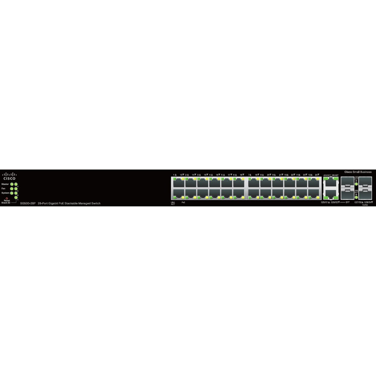 Cisco SG500-28P Ethernet Switch 4 SFP 1U