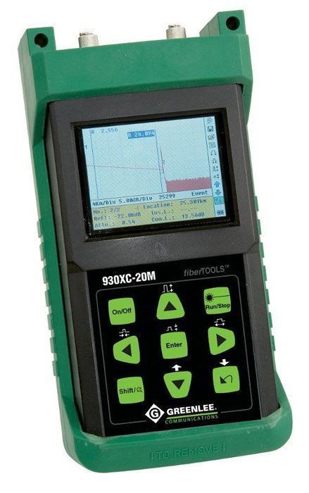 Greenlee 930XC-20C-APC-SC SM Dual Wave OTDR OPM SLS APC