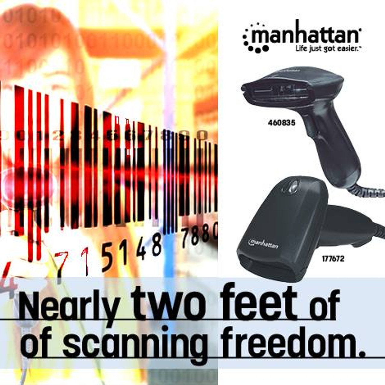 177672 Long Range CCD Barcode Scanner