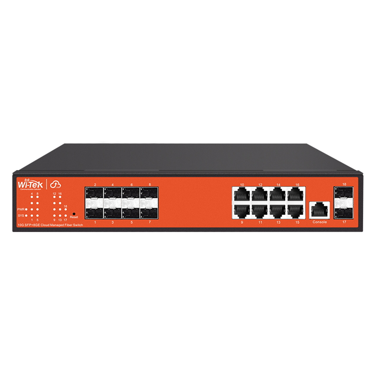 8-Port Managed Industrial Gigabit Ethernet Switch, PoE+, 4x SFP