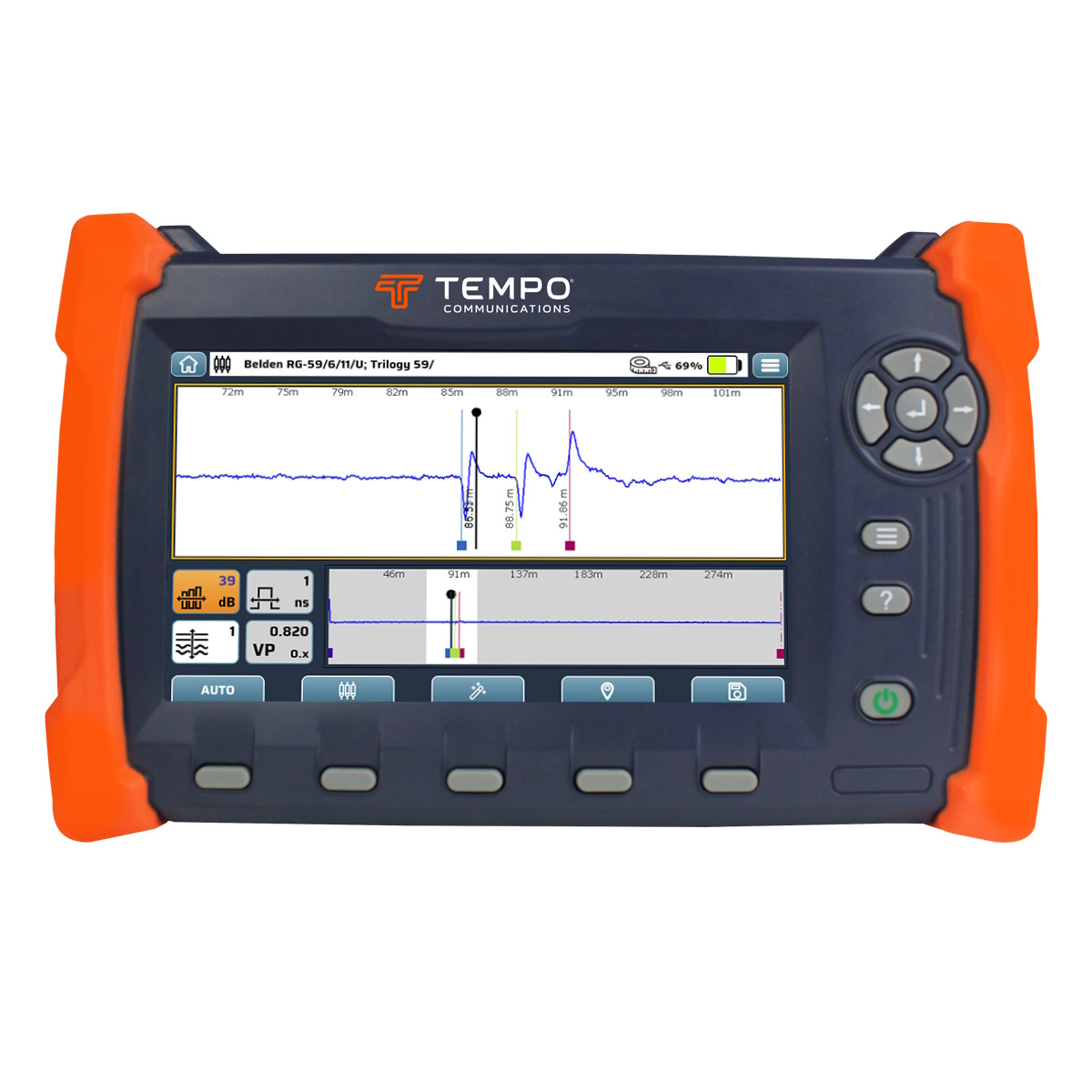 Tempo | TV220E | CableScout | Time | Domain | Reflectometer | (TDR)